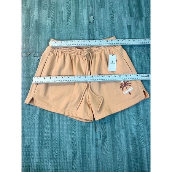 Volcom Shorts Just Chill Shorts With Pockets Women’s Size XS Peach - Picture 5 of 8